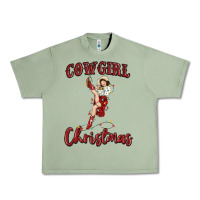 Oil Green cowgirl christmas Urban Heavy Tee - MaliasSmallBusiness