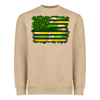 St Patrick's Day American Flag Heavyweight Sweatshirt | Teevron