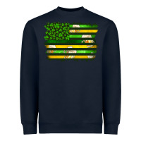 Navy st patrick's day american flag Heavyweight Sweatshirt - Artiststas