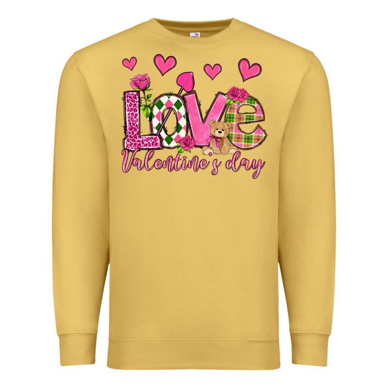 Love Valentine's Day Olivia Premium Sweatshirt by OliviaCreatesArt | Teevron