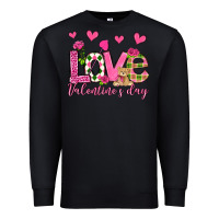 Black love valentine's day olivia Premium Sweatshirt - OliviaCreatesArt