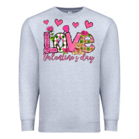 Heather Grey love valentine's day olivia Premium Sweatshirt - OliviaCreatesArt