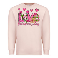 Pale Pink love valentine's day olivia Premium Sweatshirt - OliviaCreatesArt