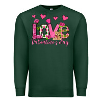 Sports Green love valentine's day olivia Premium Sweatshirt - OliviaCreatesArt