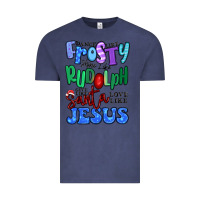 Vintage Denim dance like frosty shine like rudolph Vintage Tee - MaliasSmallBusiness