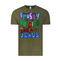 Vintage Olive dance like frosty shine like rudolph Vintage Tee - MaliasSmallBusiness