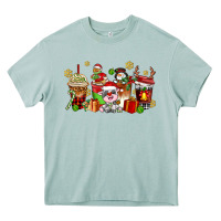 Arona christmas cow coffee cups Heavy Core Tee - AdoDesignShop