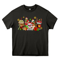 Asphalt christmas cow coffee cups Heavy Core Tee - AdoDesignShop