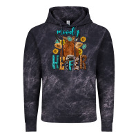 Cloud Black moody cow Vintage Hoodie - NancyCooperArtShop