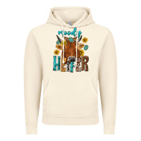 Vintage Artic moody cow Vintage Hoodie - NancyCooperArtShop