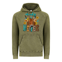 Vintage Olive moody cow Vintage Hoodie - NancyCooperArtShop