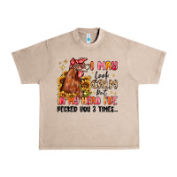 French Oak i may look calm but in my head i've pecked you Urban Heavy Tee - MaliasSmallBusiness