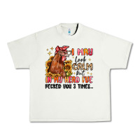 Pistachio i may look calm but in my head i've pecked you Urban Heavy Tee - MaliasSmallBusiness