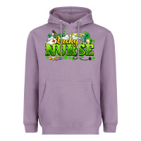 Lavender Lucky Nurse St. Patrick's Day Heavyweight Hoodie - HowdyJamesFarm