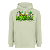 Matcha Lucky Nurse St. Patrick's Day Heavyweight Hoodie - HowdyJamesFarm