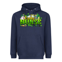 Navy Lucky Nurse St. Patrick's Day Heavyweight Hoodie - HowdyJamesFarm