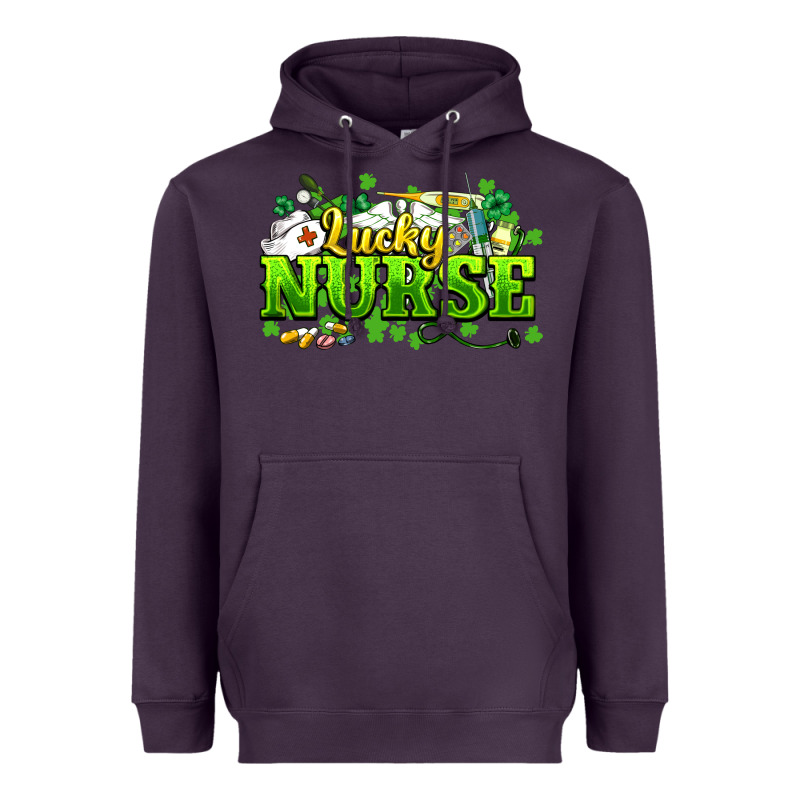 Lucky Nurse St. Patrick's Day Heavyweight Hoodie by HowdyJamesFarm | Teevron