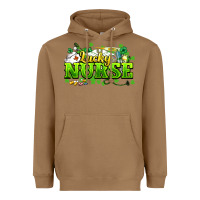 Toasted Coconut Lucky Nurse St. Patrick's Day Heavyweight Hoodie - HowdyJamesFarm