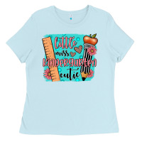 Baby Blue little miss kindergarten cutie Ladies Tee - JahusDesignShop
