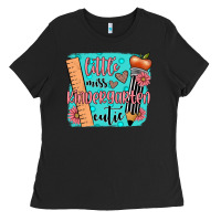 Black little miss kindergarten cutie Ladies Tee - JahusDesignShop
