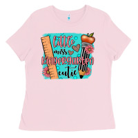 Bubblegum Pink little miss kindergarten cutie Ladies Tee - JahusDesignShop