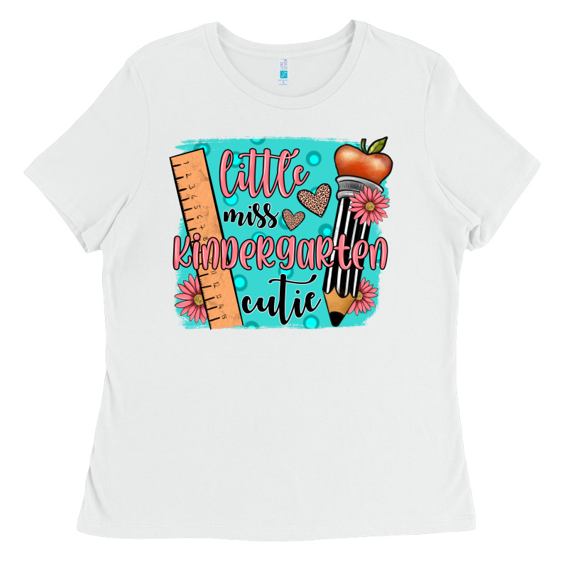 Little Miss Kindergarten Cutie Ladies Tee by JahusDesignShop | Teevron