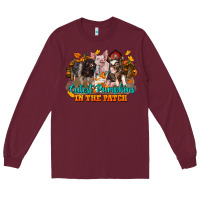 Burgundy Fall Cutest Pumpkin In The Patch Pig Long Sleeve Tee - LillyAllenDesigns