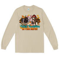 Mushroom Fall Cutest Pumpkin In The Patch Pig Long Sleeve Tee - LillyAllenDesigns
