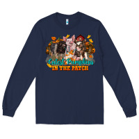 Navy Fall Cutest Pumpkin In The Patch Pig Long Sleeve Tee - LillyAllenDesigns