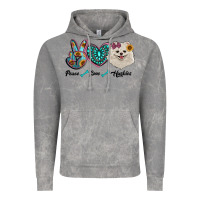 Cloud Rock peace love pomeranian Vintage Hoodie - RanaPortraitStore