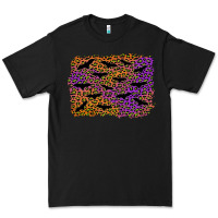 Black halloween leopard bat background Premium Tee - AdoDesignShop