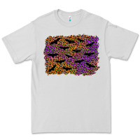 Dove Grey halloween leopard bat background Premium Tee - AdoDesignShop