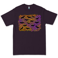 Plum halloween leopard bat background Premium Tee - AdoDesignShop