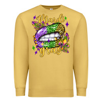 Antique Gold mardi gras with  lip olivia Premium Sweatshirt - OliviaCreatesArt