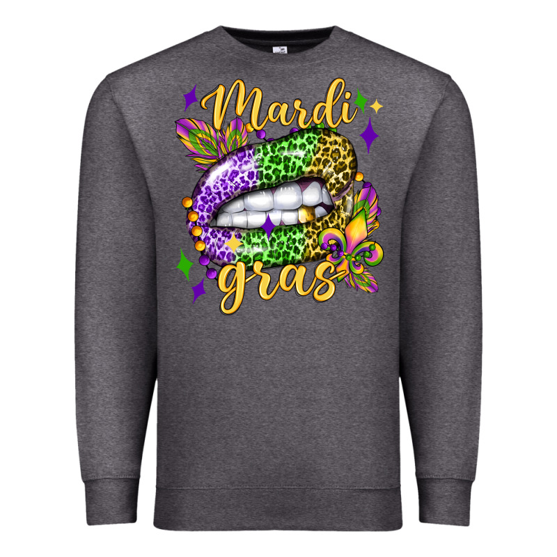 Mardi Gras With  Lip Olivia Premium Sweatshirt by OliviaCreatesArt | Teevron