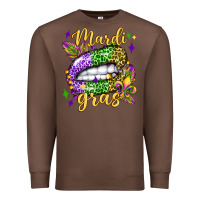 Chestnut mardi gras with  lip olivia Premium Sweatshirt - OliviaCreatesArt