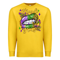 Lemon mardi gras with  lip olivia Premium Sweatshirt - OliviaCreatesArt