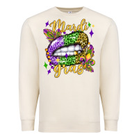 Sandshell mardi gras with  lip olivia Premium Sweatshirt - OliviaCreatesArt