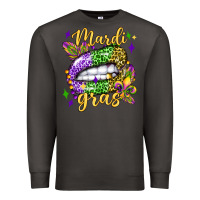 Smoke mardi gras with  lip olivia Premium Sweatshirt - OliviaCreatesArt