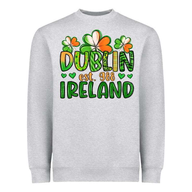 Dublin Ireland St Patrick S Day Heavyweight Sweatshirt by Artiststas | Teevron