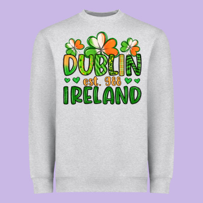 Dublin Ireland St Patrick S Day Heavyweight Sweatshirt Designed By Artiststas