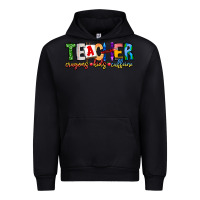 Black Teacher Cryons Kids Caffeine Urban Hoodie - CowhideDigitalArt
