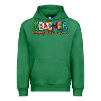 Emerald Teacher Cryons Kids Caffeine Urban Hoodie - CowhideDigitalArt