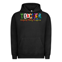 Pigment Black Teacher Cryons Kids Caffeine Urban Hoodie - CowhideDigitalArt