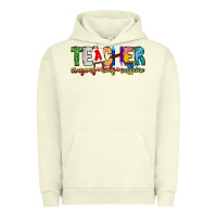 Pigment Pistachio Teacher Cryons Kids Caffeine Urban Hoodie - CowhideDigitalArt
