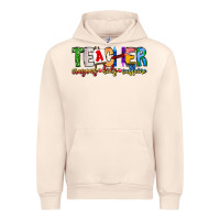 Sandshell Teacher Cryons Kids Caffeine Urban Hoodie - CowhideDigitalArt