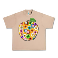 Burro colorful flora apple teacher Urban Heavy Tee - NancyCooperArtShop