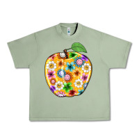 Oil Green colorful flora apple teacher Urban Heavy Tee - NancyCooperArtShop