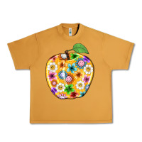 Peanut Butter colorful flora apple teacher Urban Heavy Tee - NancyCooperArtShop