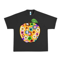 Pigment Black colorful flora apple teacher Urban Heavy Tee - NancyCooperArtShop